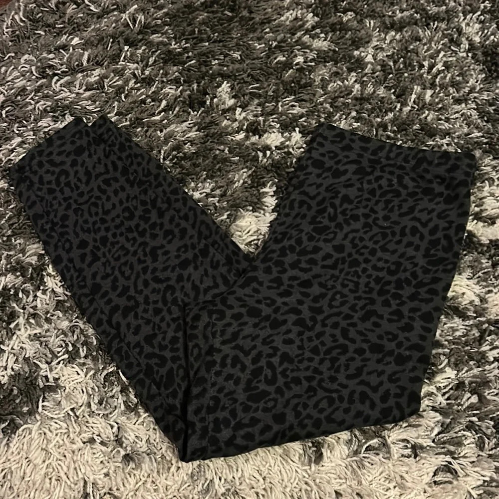 Black Leopard Print Shein Leggings